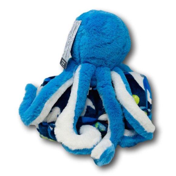 Tommy Bahama Kids Faux Fur Octopus Plush & Throw Blanket Set - Picture 5 of 7